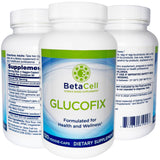 BETACELL detalle de cápsulas Glucofix destacando textura y facilidad de ingestión