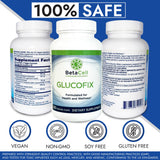 BETACELL Glucofix comparado con moneda para mostrar escala y cantidad