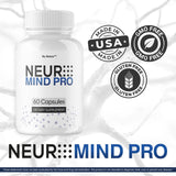BetaX etiqueta de Neuro Mind Pro mostrando ingredientes y control de calidad