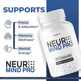 BetaX detalle de cápsula Neuro Mind Pro, textura y dosificación clara