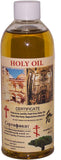 Bethlehem Lighting botella frontal mostrando etiqueta y certificado auténtico como recuerdo devocional