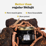 Mezcla de ingredientes Better Alt con Ashwagandha y Safed Musli visibles