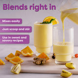 BetterBody Foods etiqueta nutricional legible, información de vitaminas