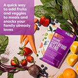 BetterBody Foods textura del polvo cercano, fácil disolución y mezcla