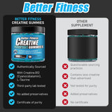 BetterFitness comparación visual entre polvo y gomitas, uso sencillo