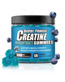 BetterFitness frasco frontal con gomitas Creapure, conveniencia diaria