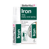 BetterYou spray frontal mostrando etiqueta y tamaño portátil para suplementación rápida