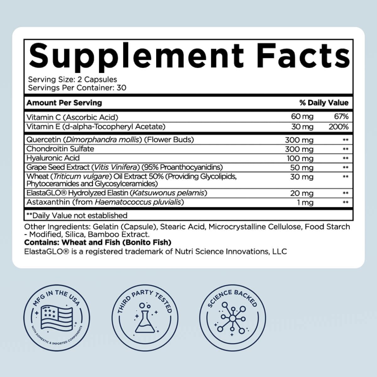 Beverly Hills MD etiqueta nutricional legible, transparencia sobre componentes