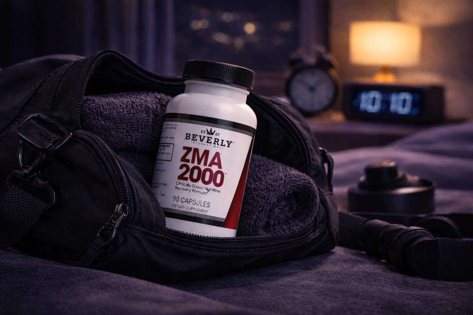 Beverly International ZMA 2000 ingredientes en primer plano señalando pureza