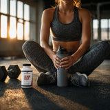 Escena lifestyle: atleta con Beverly Lean Out integrándolo en su preparación