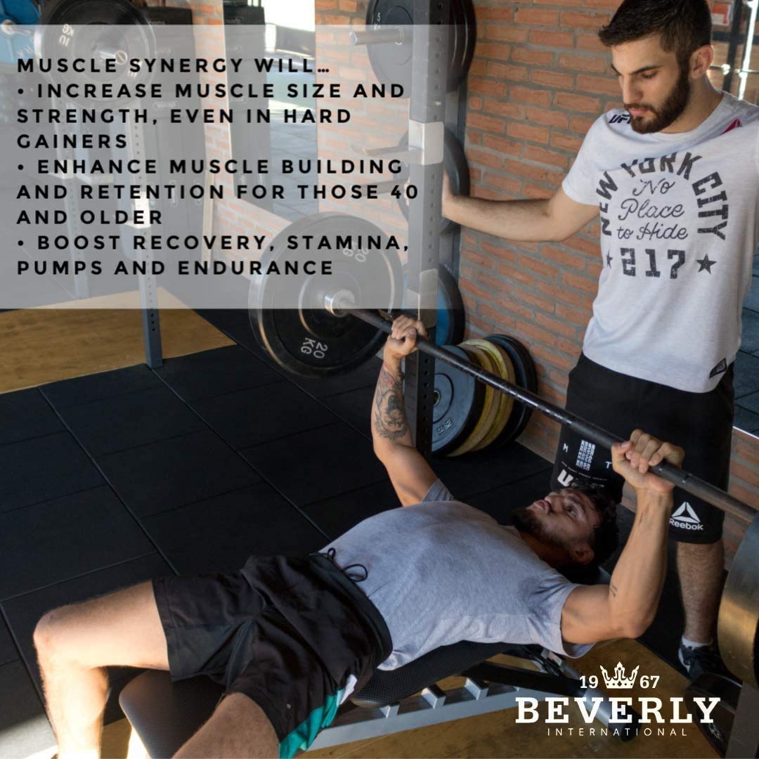 Beverly Muscle Synergy etiqueta nutricional legible, transparencia en ingredientes y dosificación