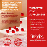 BEVIX primer plano textura de gominola sin azúcar y natural