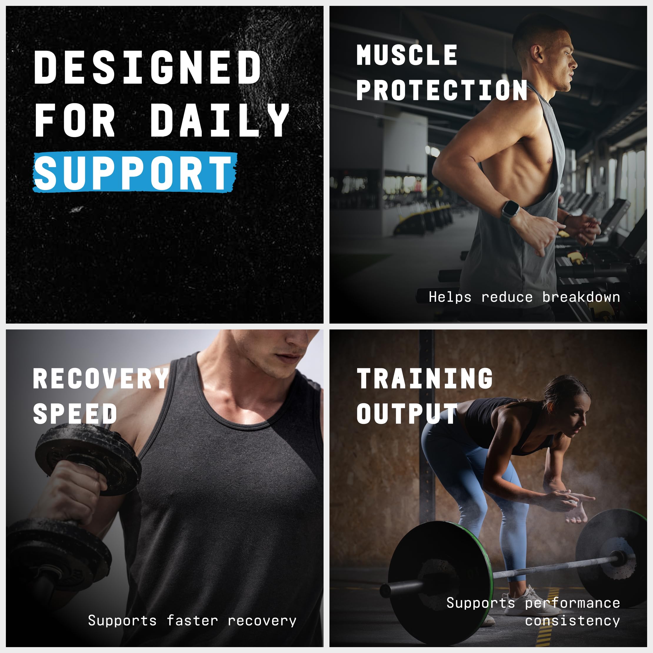 BEYOND RAW producto en uso durante sesión de entrenamiento en gimnasio