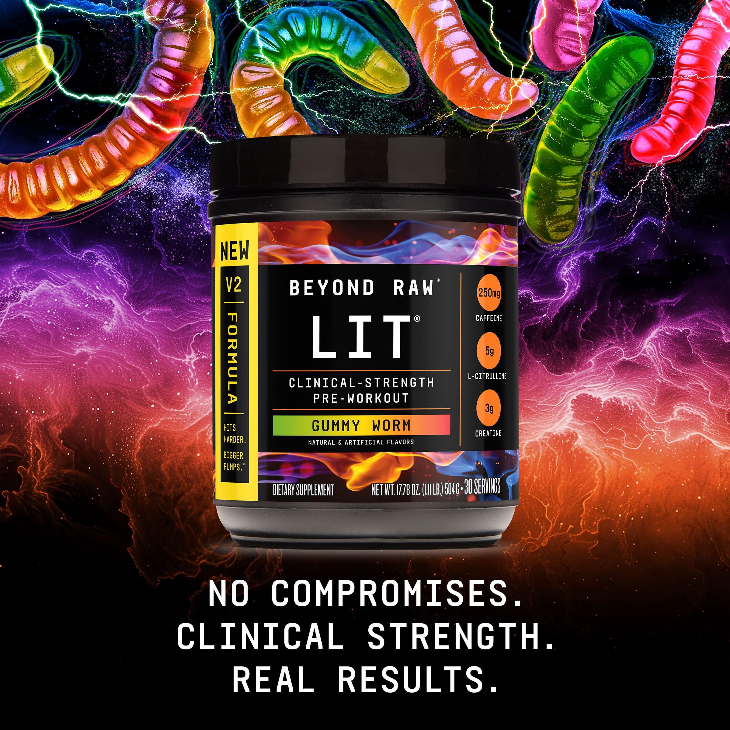 BEYOND RAW producto en entorno de gimnasio transmitiendo enfoque y potencia