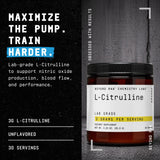 BEYOND RAW polvo de L-Citrulline textura fina, mezcla rápida
