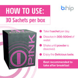 bhip etiqueta con ingredientes y beneficios para claridad y vitalidad