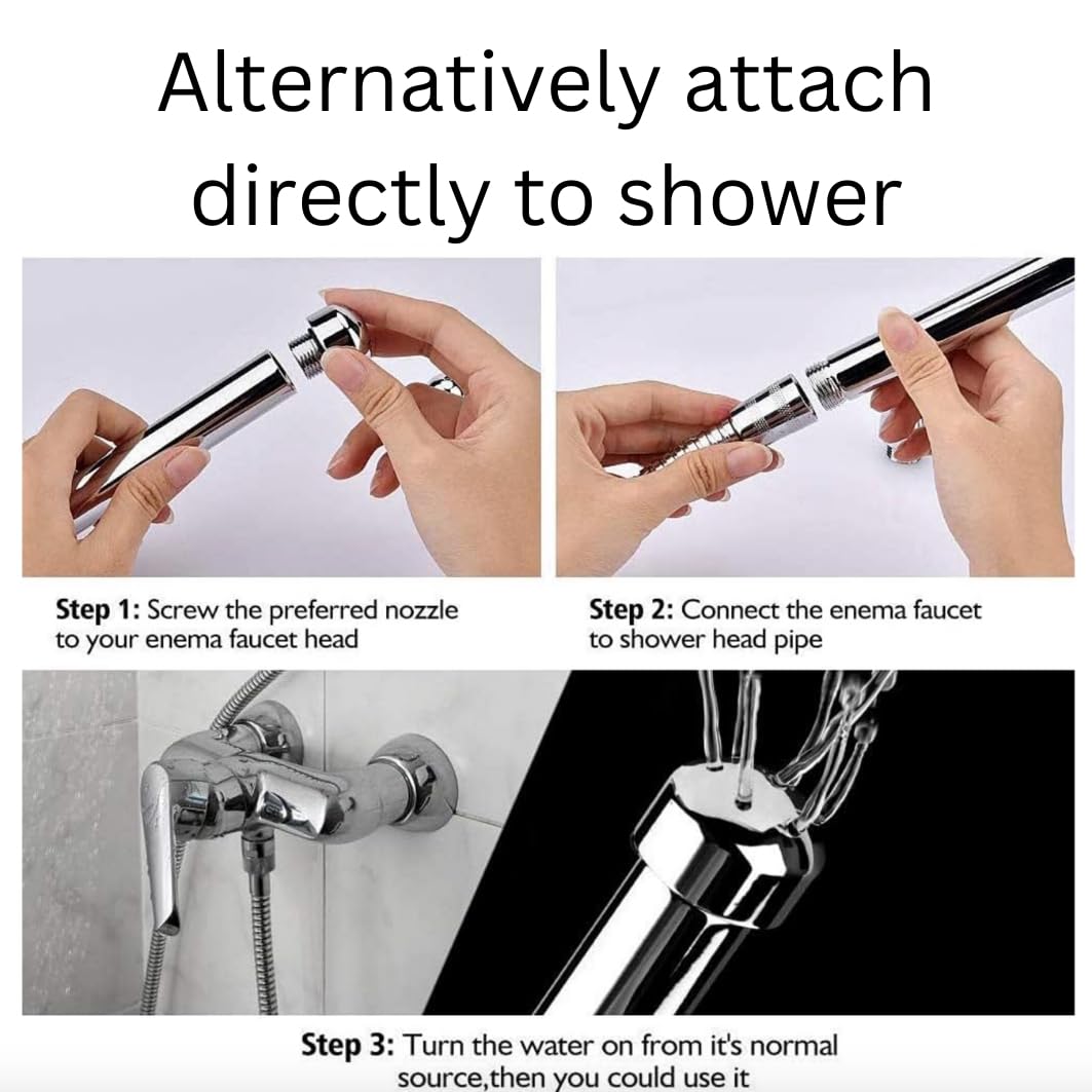 Bidouche en uso en baño, demuestra control de presión y temperatura