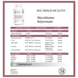 BIG BOLD HEALTH cápsulas junto a una regla para mostrar tamaño y dosis