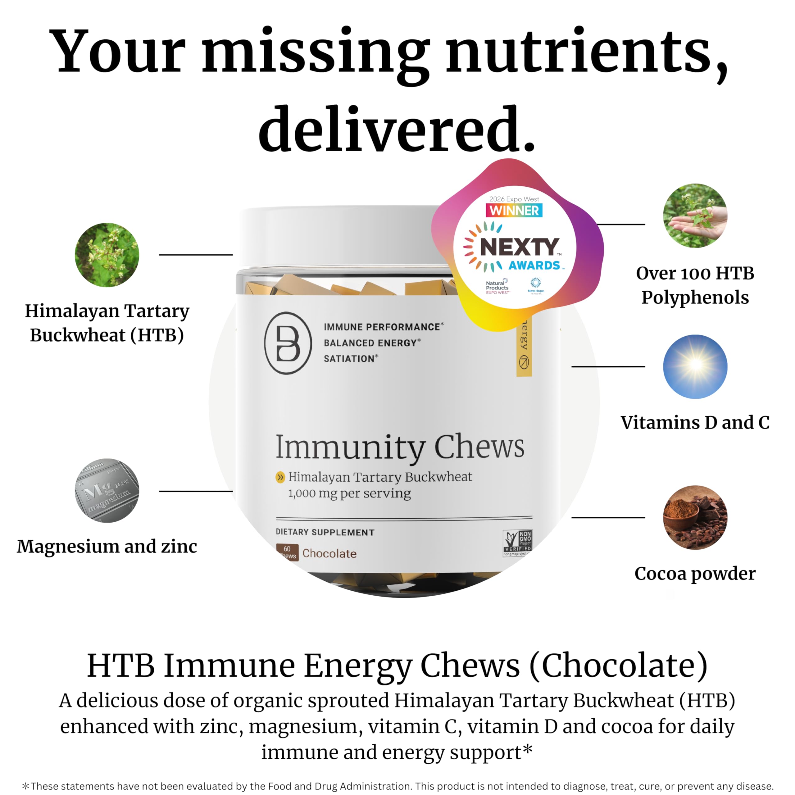 BIG BOLD HEALTH textura del masticable en primer plano, revela consistencia y atractivo