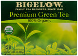 Bigelow Tea caja frontal mostrando 150 bolsitas, beneficio: suministro prolongado
