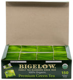 Bigelow Tea comparación de tamaño junto a una taza, beneficio: control de porciones