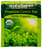 Bigelow Tea etiqueta orgánica y certificaciones visibles, beneficio: ingredientes orgánicos