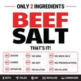 Bingeworthy etiqueta con ingredientes simples, transparencia clara