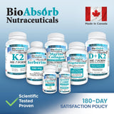 Bio Absorb serrapeptase estilo de vida saludable con frasco en cocina limpia y natural