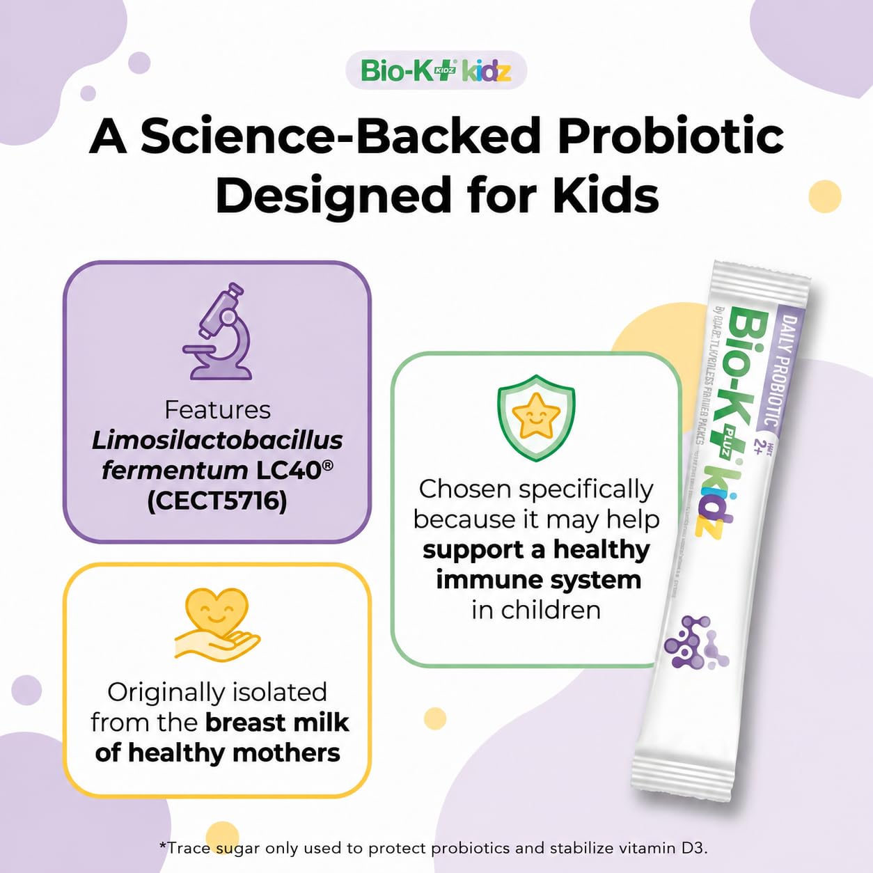 Bio-K Plus mezclado en yogur frío ilustrando uso diario práctico