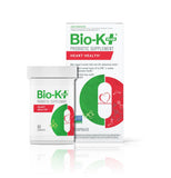 Bio-K Plus frente del empaque mostrando 60 cápsulas y beneficios clave