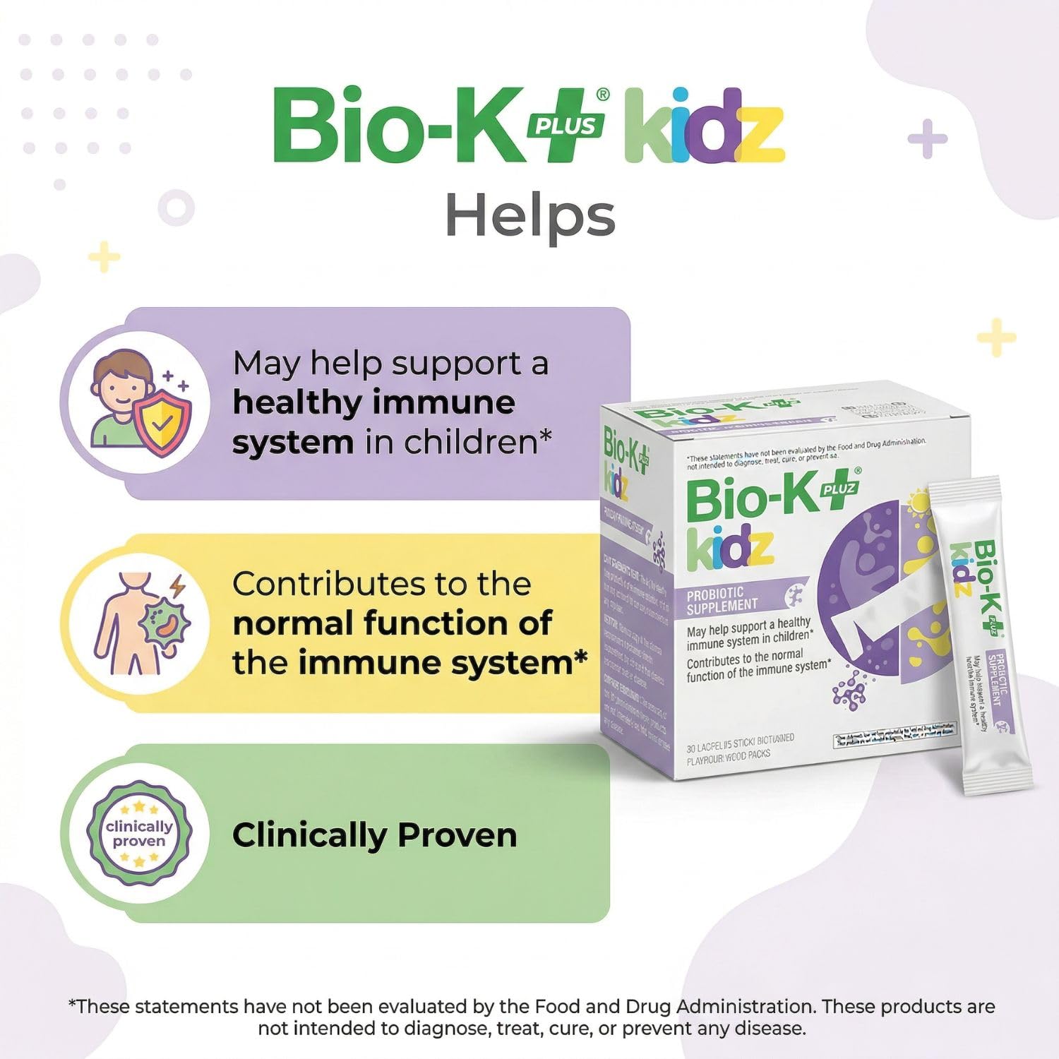Bio-K Plus polvo en primer plano textura fina para mezcla sin sabor