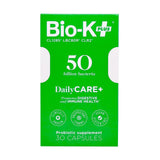 Bio-K Plus textura del contenido en polvo dentro de la cápsula, calidad visible