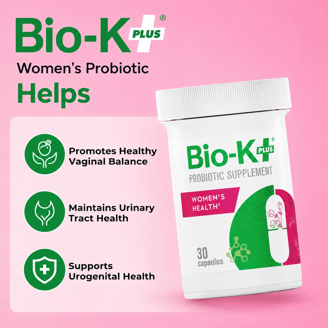 Bio-K Plus polvo de la cápsula en primer plano señala estabilidad