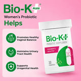 Bio-K Plus polvo de la cápsula en primer plano señala estabilidad