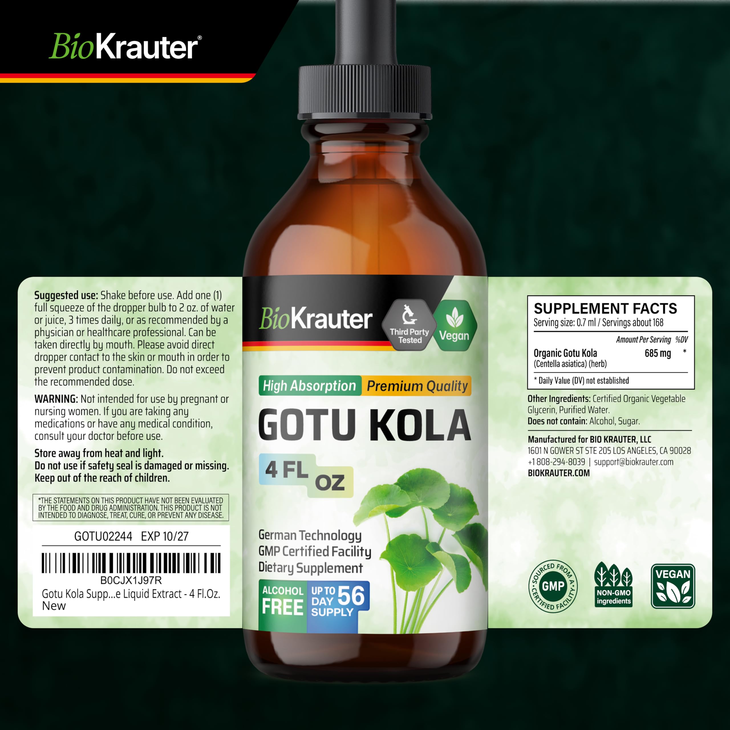 BIO KRAUTER producto en escritorio para apoyar concentración en el trabajo