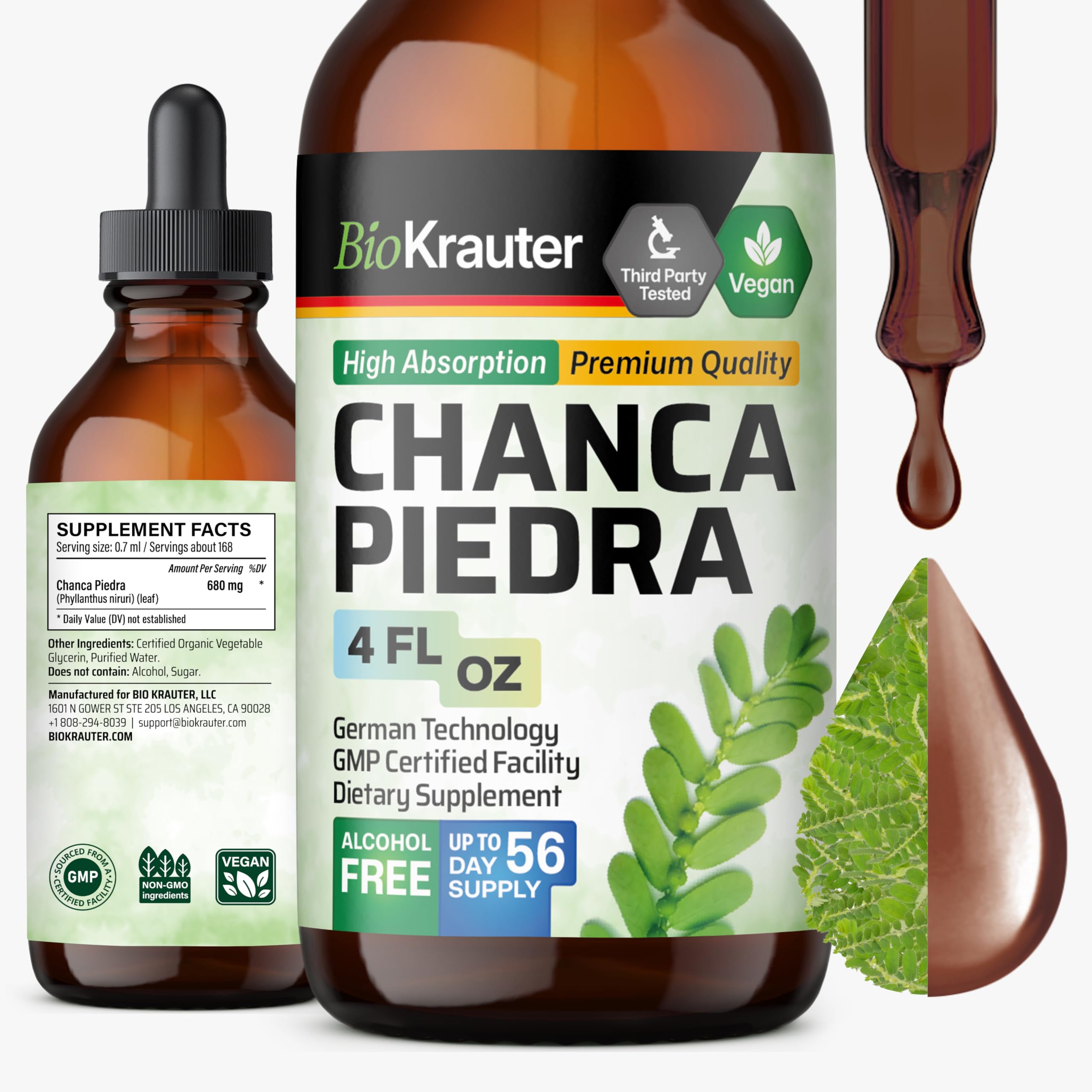 BIO KRAUTER frente del envase mostrando la etiqueta y beneficio natural