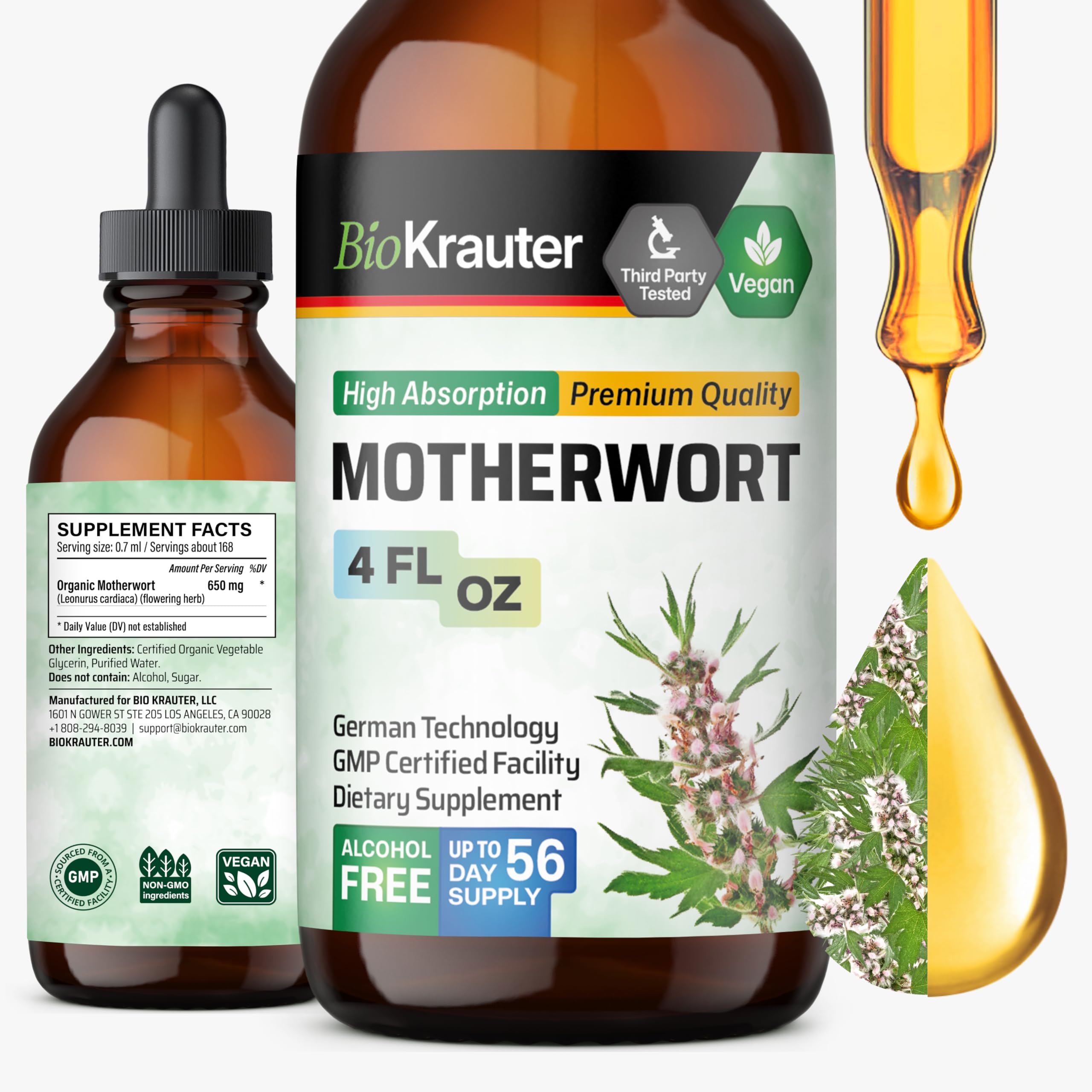 BIO KRAUTER empaque frontal mostrando botella y marca para confianza