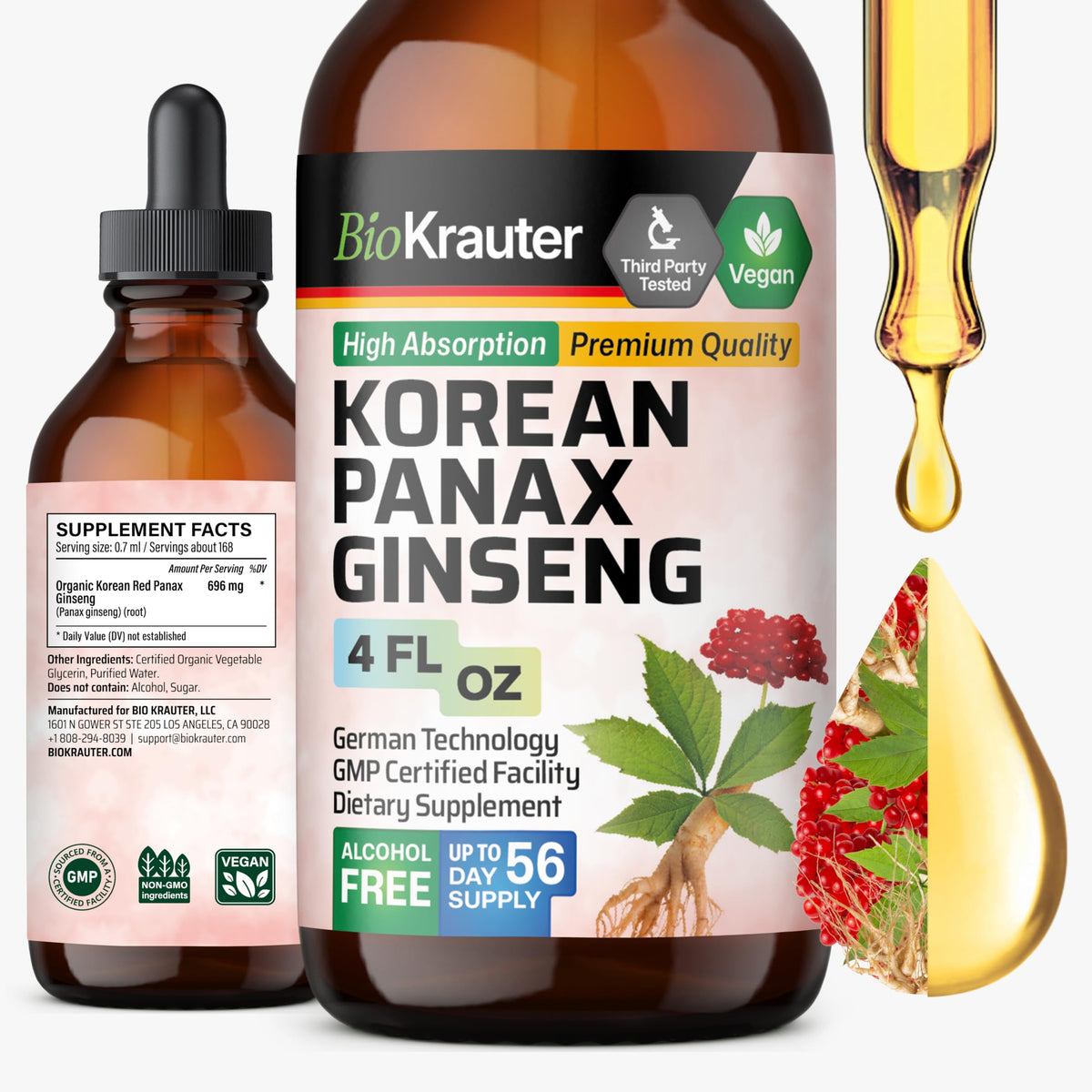BIO KRAUTER frente del envase mostrando diseño y dosis, claridad y confianza