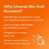 Bio-Kult Boosted cápsula abierta detalle de la formulación protegida para llegar al intestino