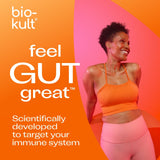 Bio-Kult Boosted etiqueta de ingredientes con listado de las 14 cepas y vitamina B12