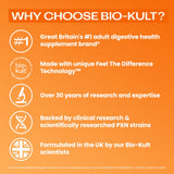 Bio-Kult contenido espolvoreado en yogur, uso práctico en comidas