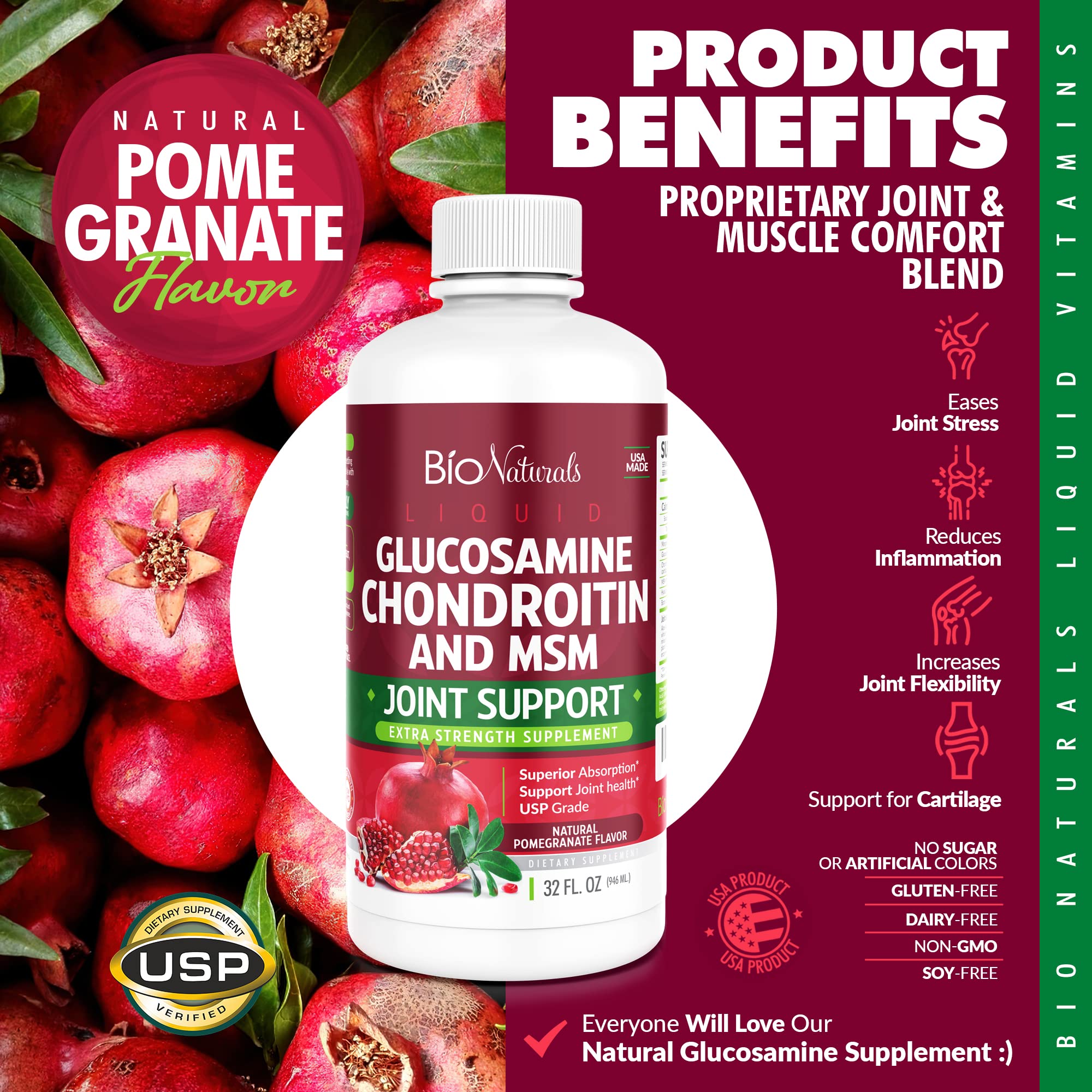 Bio Naturals dosificando con cuchara para comodidad y uso diario fácil