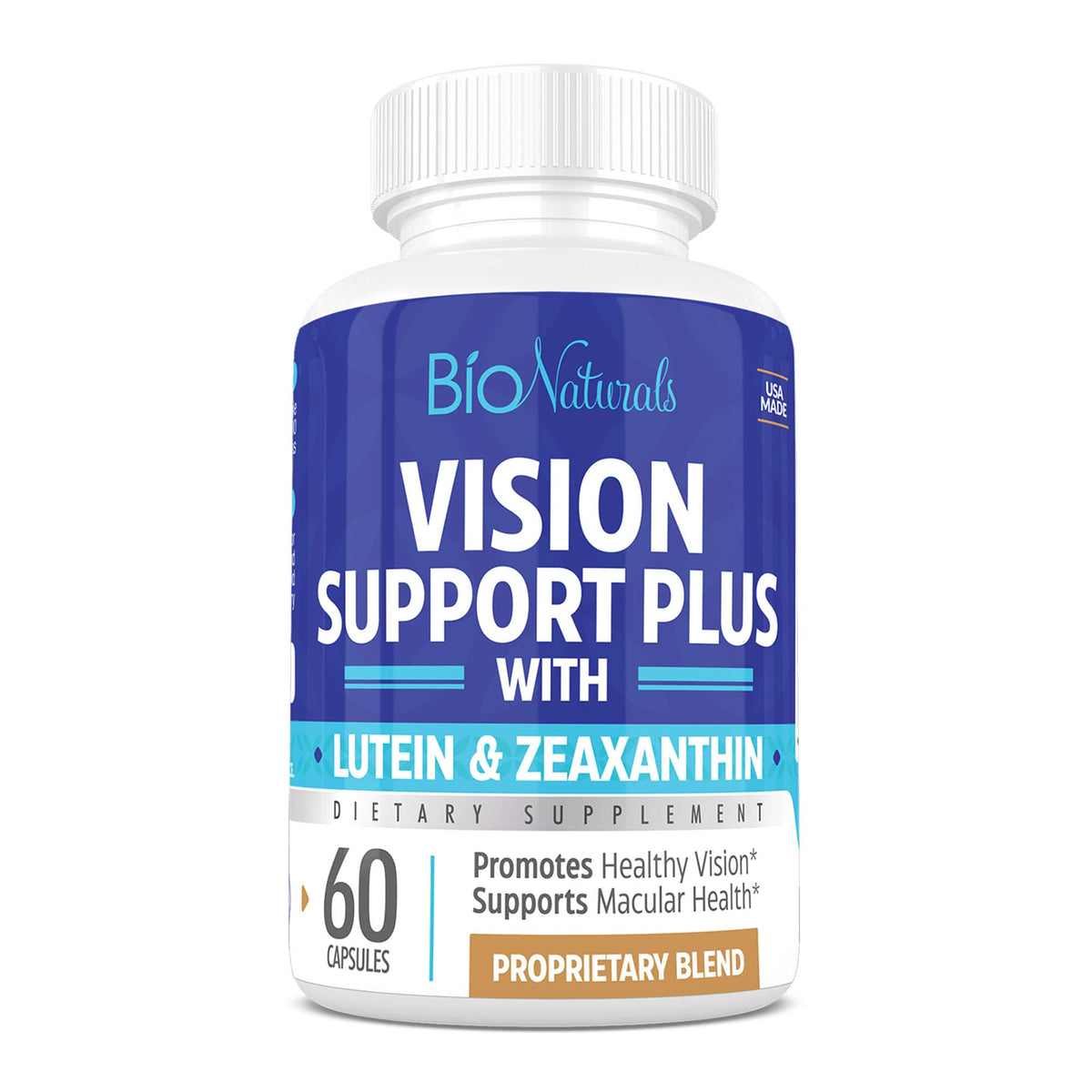 Envase Bio Naturals Vision Formula mostrando etiqueta y beneficios claros