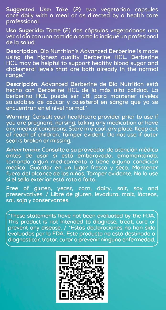 Bio Nutrition etiqueta con información nutricional visible, facilita decisiones informadas