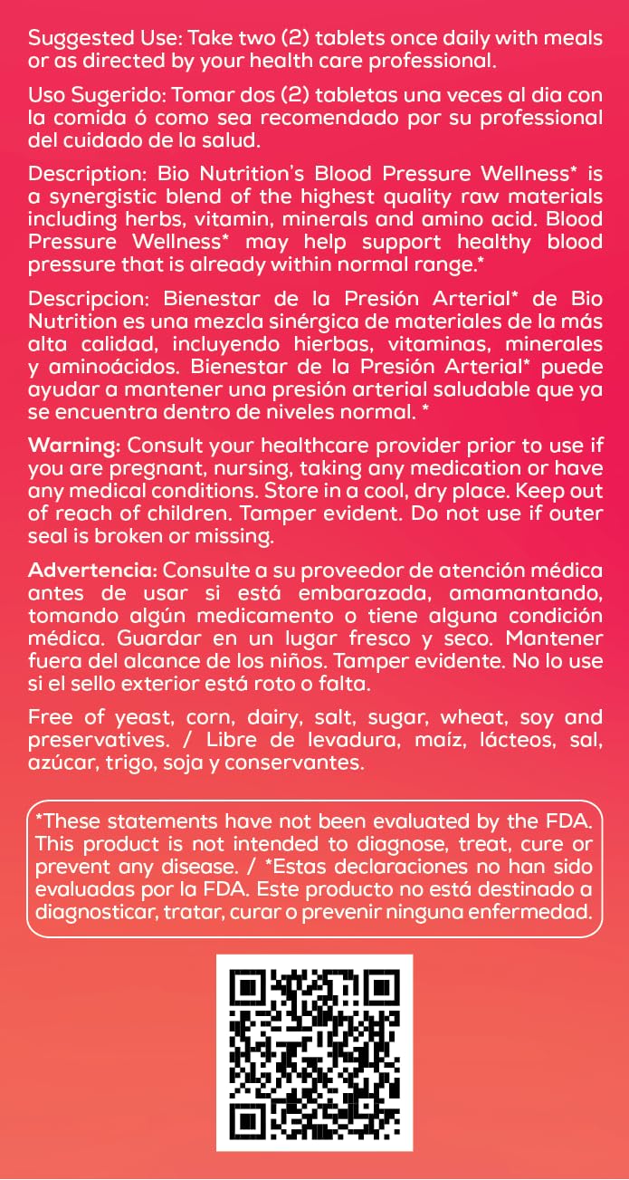 Bio Nutrition frasco abierto con tabletas que facilita servir una porción