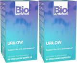 Bio Nutrition frasco Urilow frontal mostrando dos frascos y beneficio de suministro prolongado
