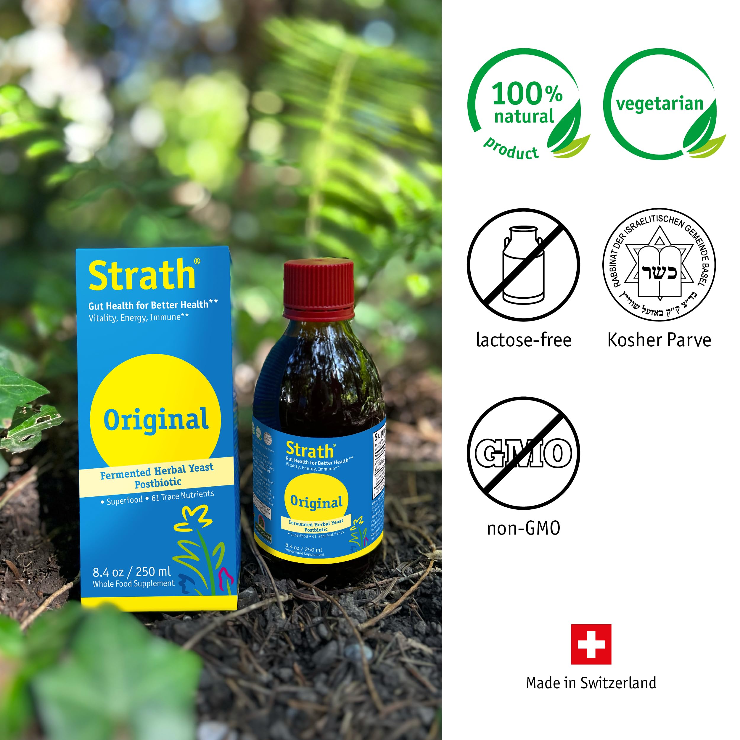 Bio-Strath comparativa tamaño 250 ml para valorar cantidad
