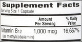 Etiqueta de Bio-Tech Pharmacal B12 Methyl con lista de ingredientes y certificaciones kosher halal