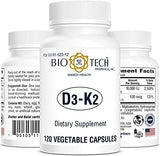 Bio-Tech D3-K2 en mesa de desayuno ilustra uso diario y conveniencia