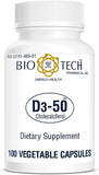 Bio-Tech Pharmacal botella frontal mostrando 100 cápsulas y ventaja de alta potencia
